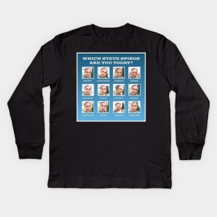 Steve Spiros Emotion Chart Kids Long Sleeve T-Shirt